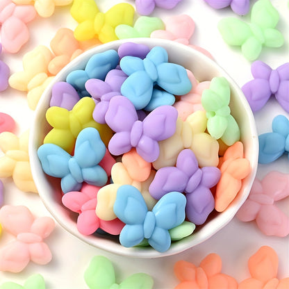 Colorful Five-Pointed Star Acrylic Spacer Beads