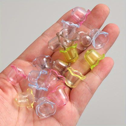 14x17mm Acrylic Lace Wind Chime Beads
