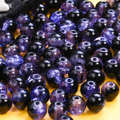 8/10mm Halloween Crack Glazed Beads