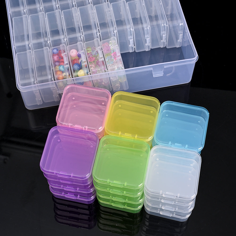 Transparent Beads Storage Box Set
