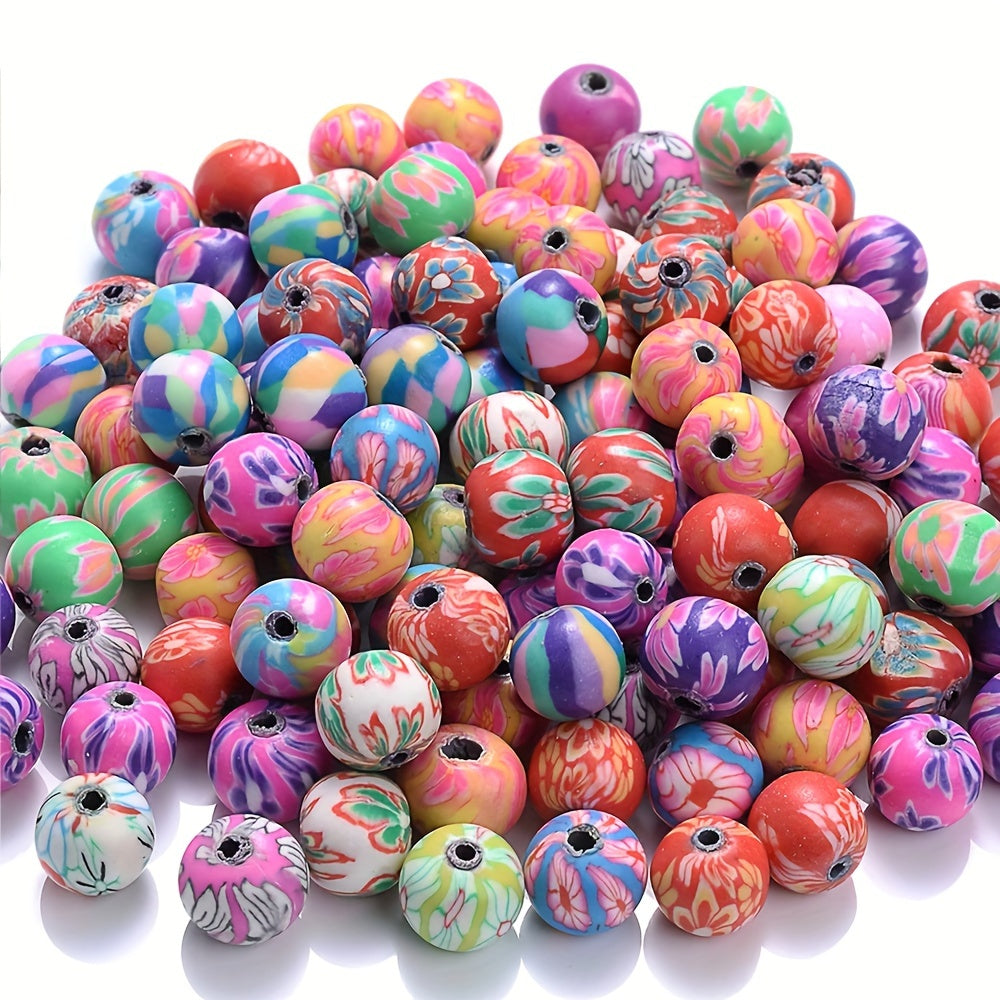 Brown Stripe Natural Wooden Round Spacer Beads