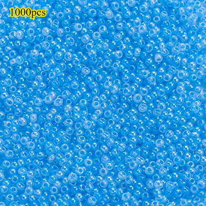 1000pcs 2mm Random Color Glass Seed Beads