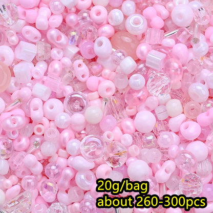 20g/bag Christmas Glass Seed Beads