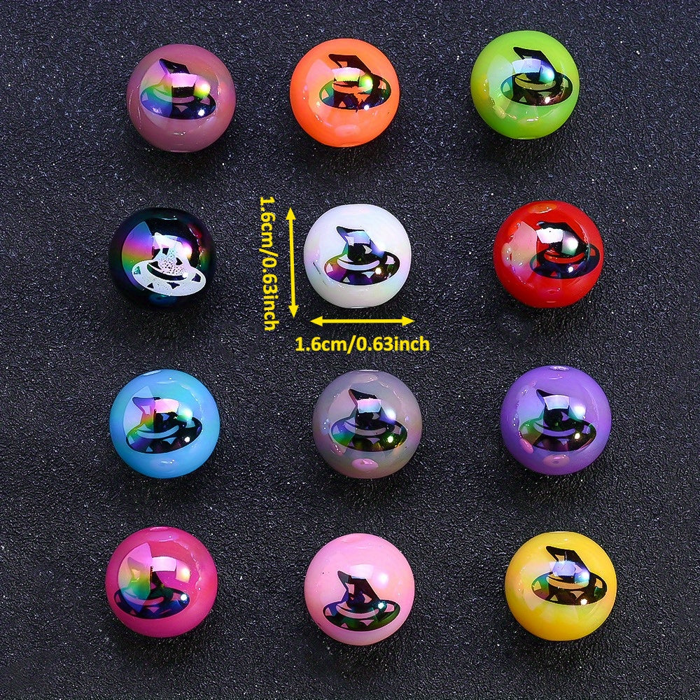 16mm Halloween AB Color Acrylic Beads
