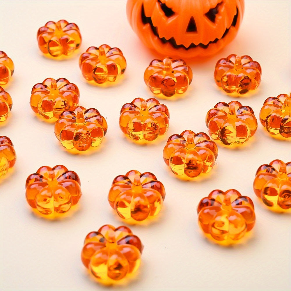 23×23mm Halloween Pumpkin Plastic Beads