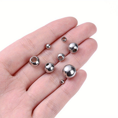 300pcs 4/6mm Stainless Steel Spacer Beads