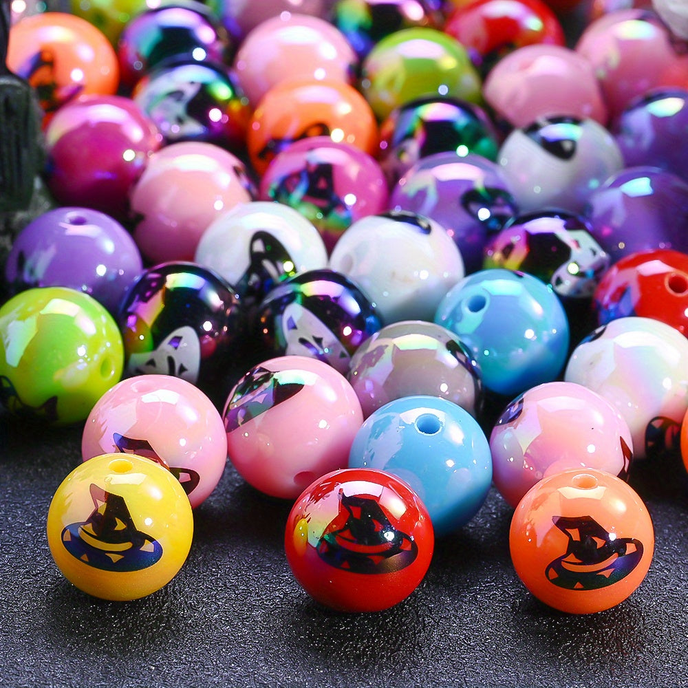 16mm Halloween AB Color Acrylic Beads
