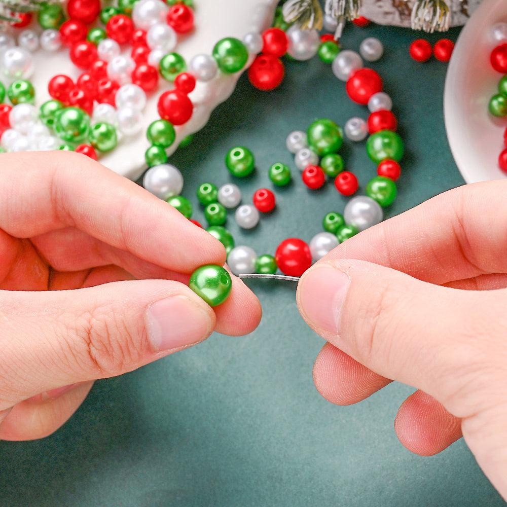Christmas Imitation Pearl Acrylic Beads