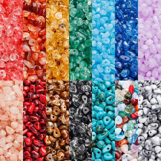 20g 4-9mm Imitation Stone Irregular Acrylic Beads