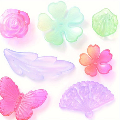 Multicolor Mix Style Pony Acrylic Beads