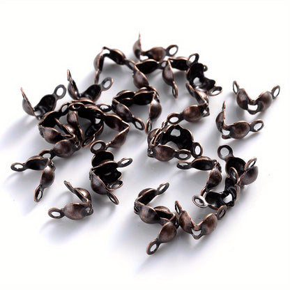 100pcs Mixed End Crimp Beads & Jewelry Clasps Set