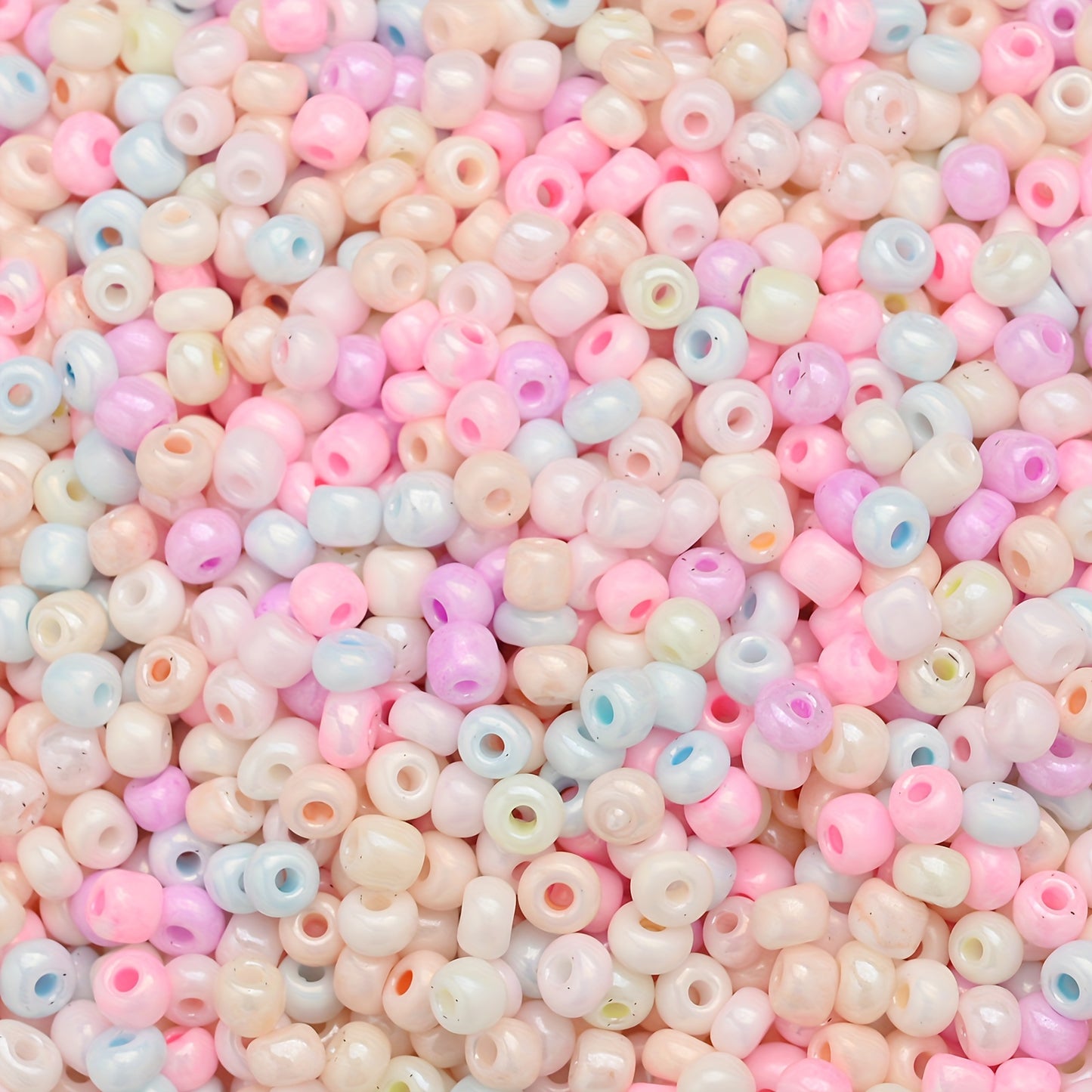 50g 3mm Macaron Color Glass Seed Beads
