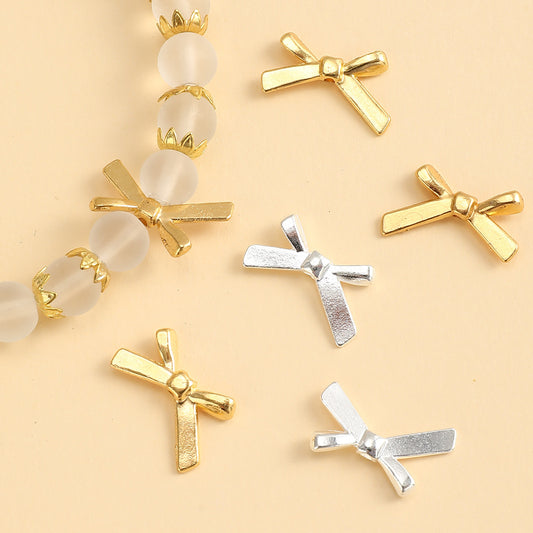20pcs 12x20mm Bowknot Metal Pendants