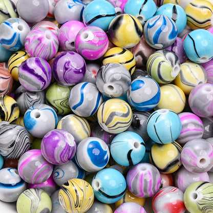 9mm AB Color Transparent Heart Acrylic Spacer Beads