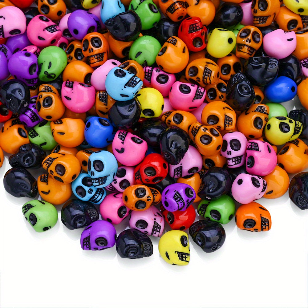 Halloween Skull Acrylic Beads