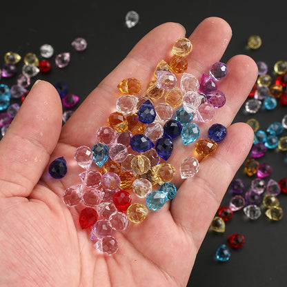 AB Color Faceted Strawberry Glass Beads
