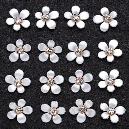 21x22mm Acrylic Five-Petal Flower Beads
