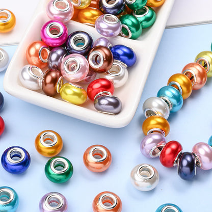 Assorted Imitation Pearl Large Hole Beads