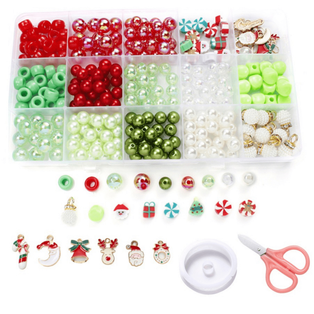 15-Grid Christmas DIY Jewelry Making Kit