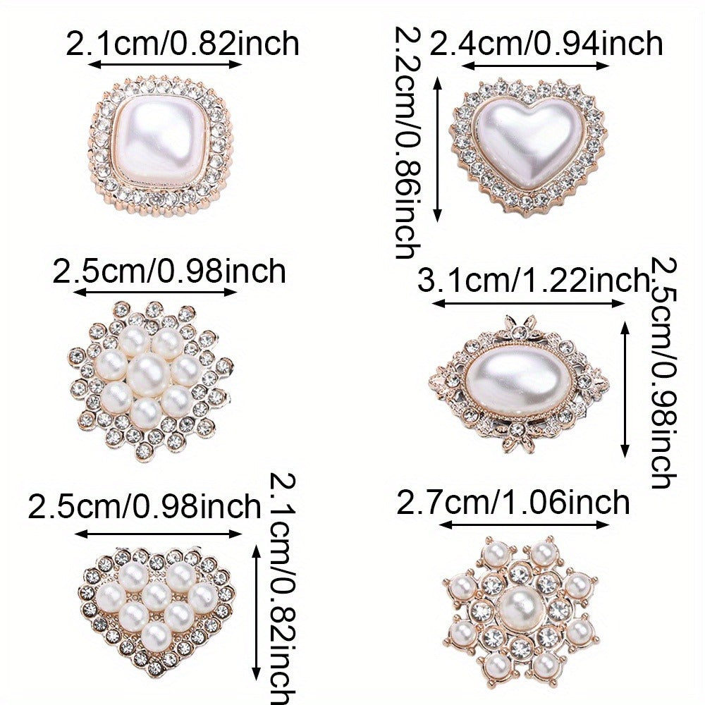 Pearl Rhinestone Decorative Embellishments