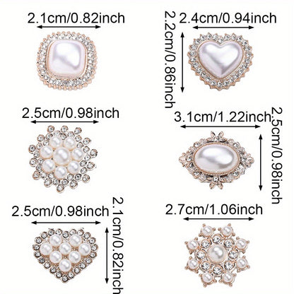 Pearl Rhinestone Decorative Embellishments
