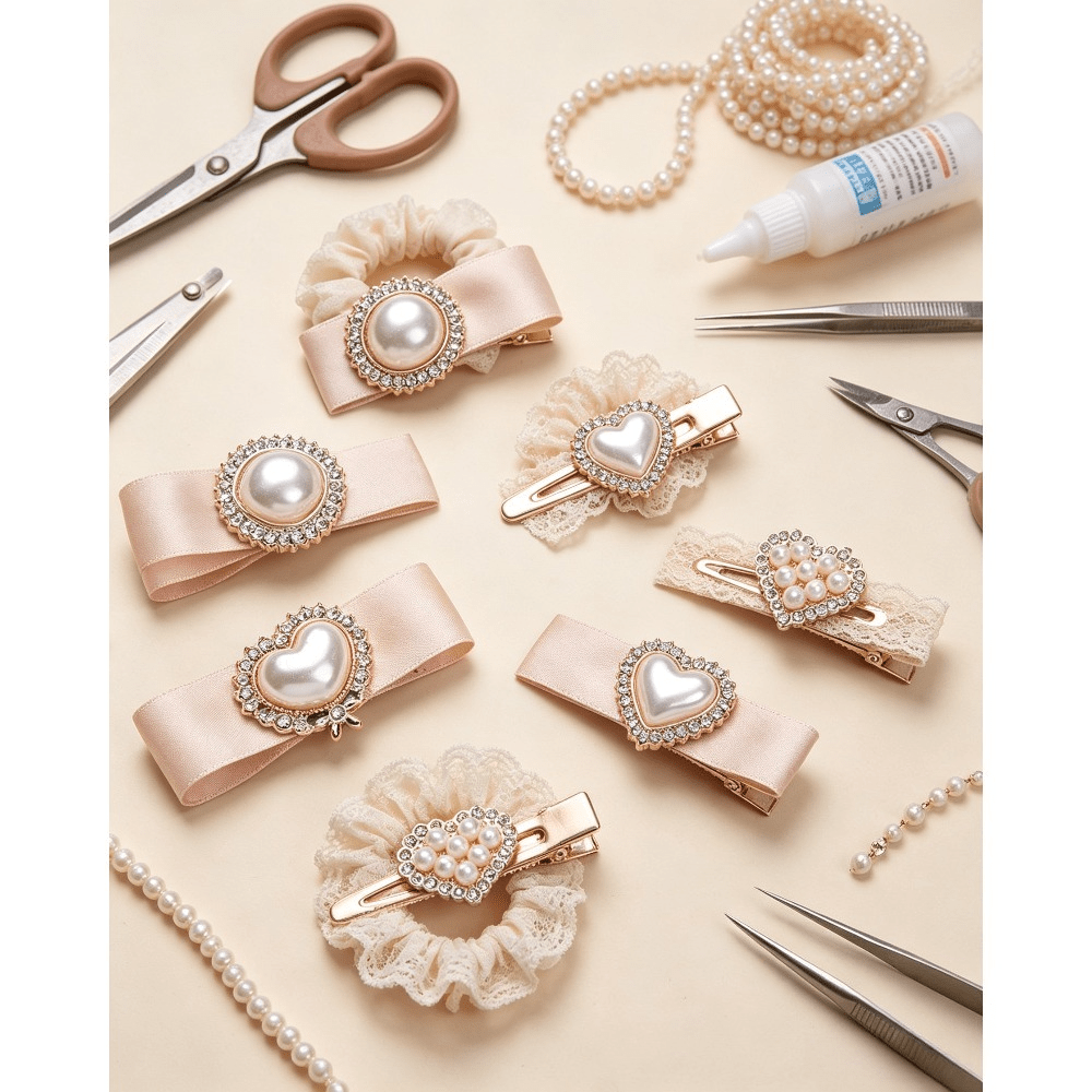 Pearl Rhinestone Decorative Embellishments